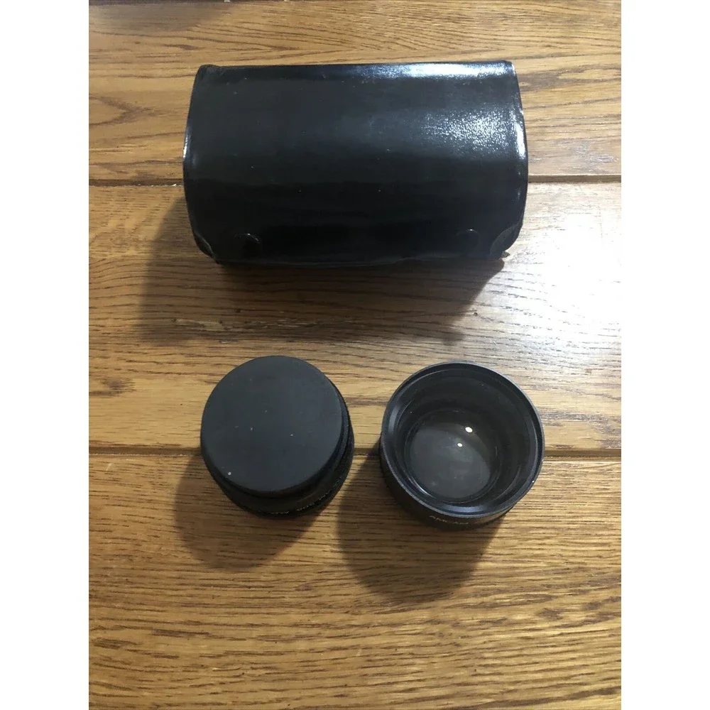Amcam 508 Telephoto & Wide Angle Lens Kit for Canon AF35M - With Case & Covers